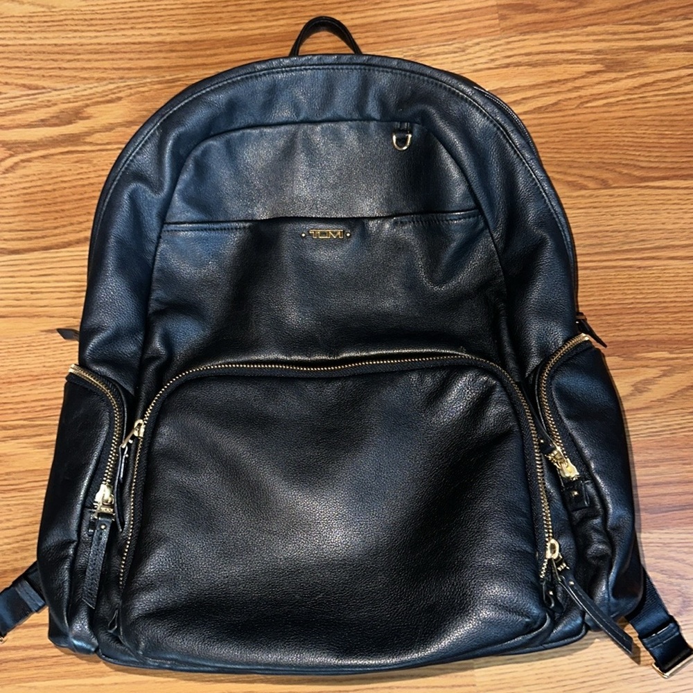 Tumi Voyager Carson Leather Backpack